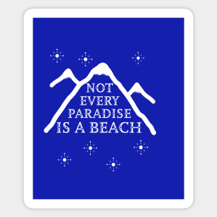 Winter Snow Paradise Sticker